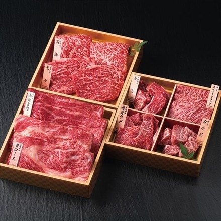和牛苑 和牛食べ比べ三段重(680g)