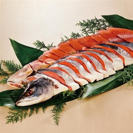 佐藤水産 北海道産 銀毛新巻鮭姿切身