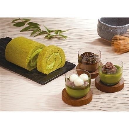 京都・東山茶寮 宇治抹茶ロールケーキと宇治茶プリン3つの風味