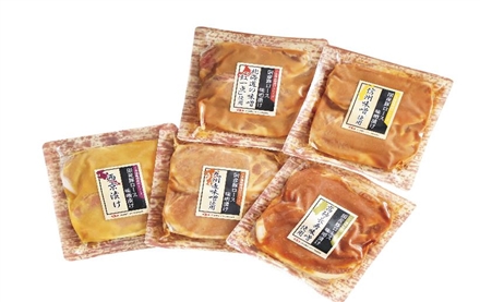 GF010高崎ハム　国産豚肉全国ご当地味噌漬けセットＺＦＫ－４０３