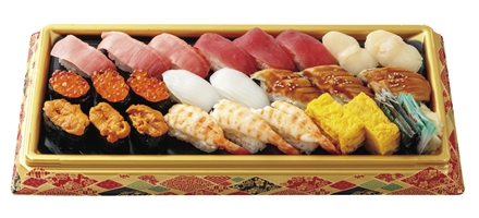 02：特上にぎり寿司(本まぐろ中とろ入り)24貫1パック