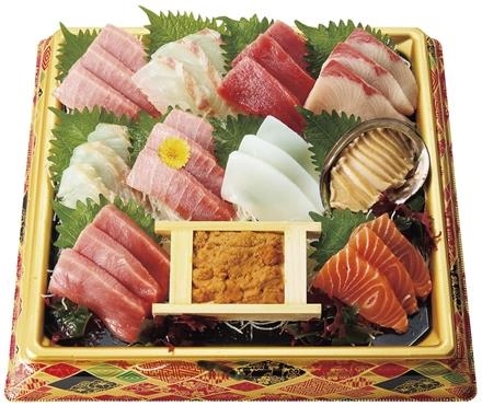 06：本まぐろ中とろ入お刺身盛合せ（特上）11点盛