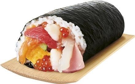 01：予約限定　生本まぐろ中とろ入り特上海鮮太巻き　1本　ご予約特典100P