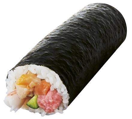 06：天然本まぐろとつぶ貝入り海鮮太巻き　1本　ご予約特典30P