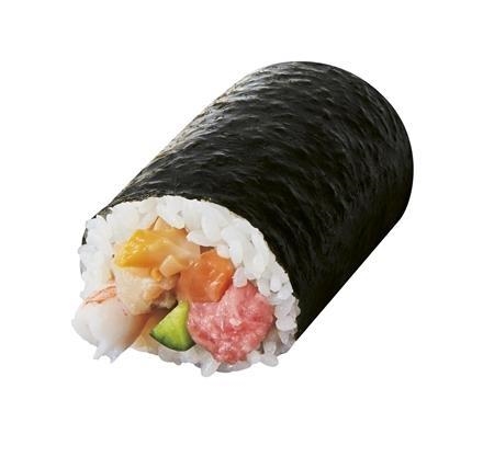 07：天然本まぐろとつぶ貝入り海鮮太巻き（ハーフ）