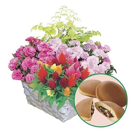 6018　寄せ鉢「マザーズバスケット」どら焼きセット