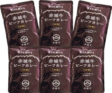04F024鳥山畜産　赤城牛カレー詰合せ（中辛6袋）