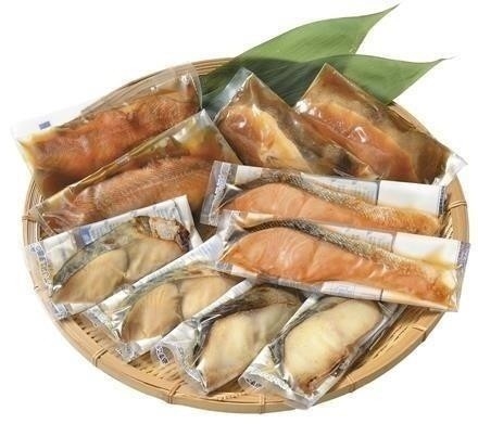 08F057万越屋レンジでメインおかず！焼魚と煮魚セット